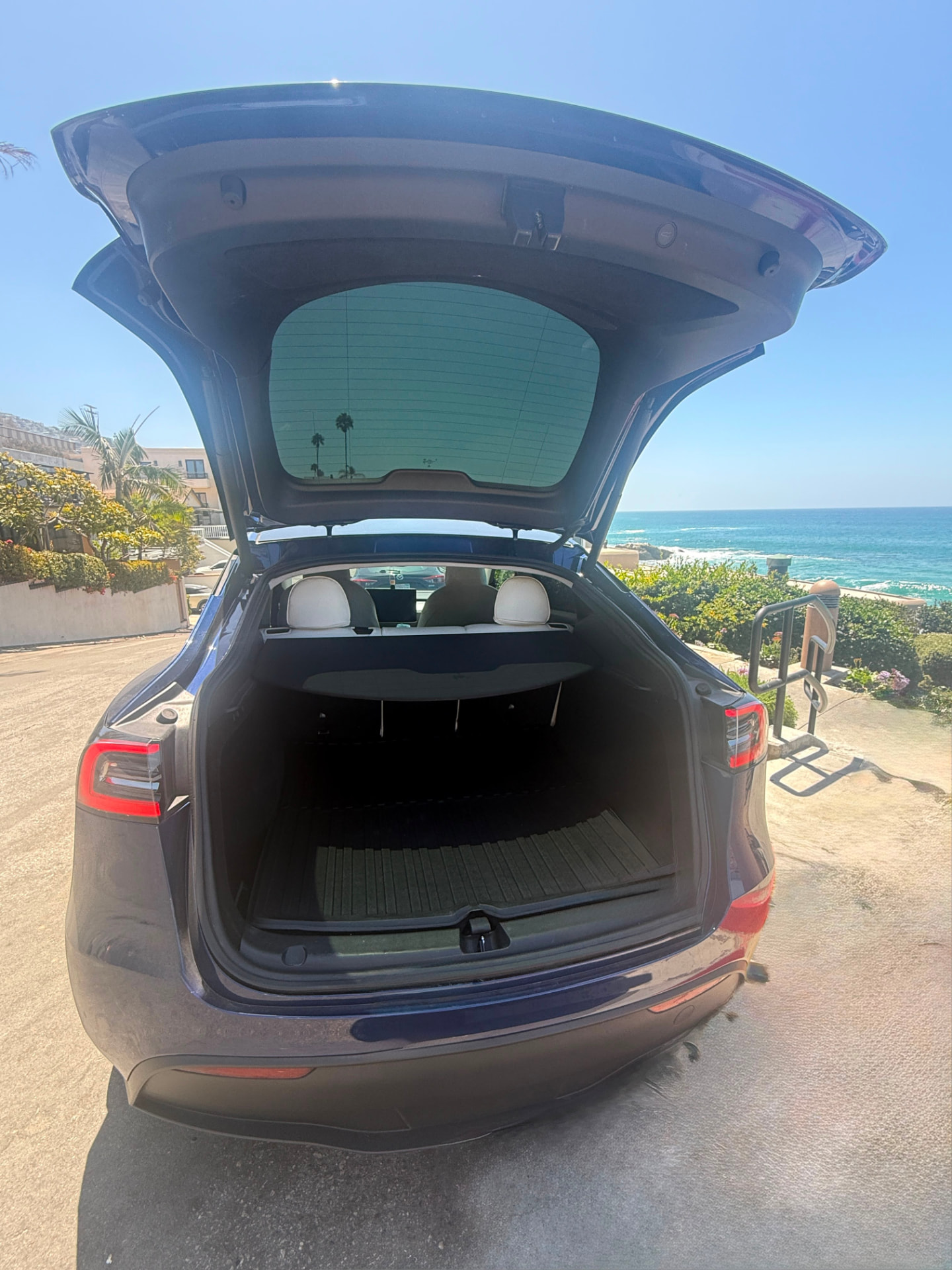 Open rear trunk with room for luggage
